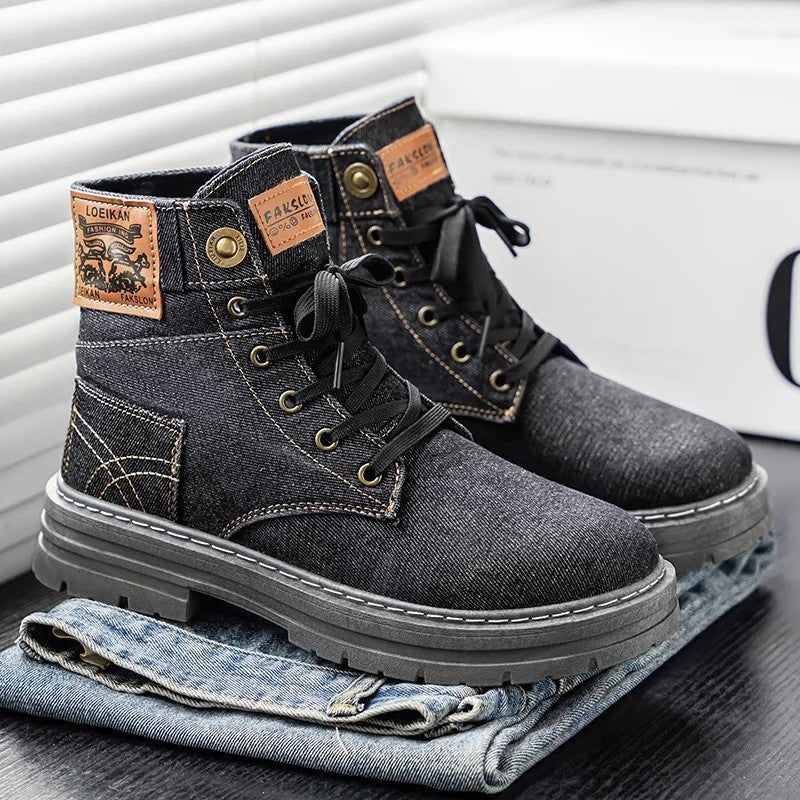 Ethan Men's Casual Lace-Up Ankle Boots