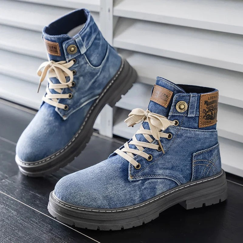 Ethan Men's Casual Lace-Up Ankle Boots