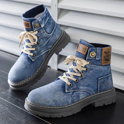 Ethan Men's Casual Lace-Up Ankle Boots