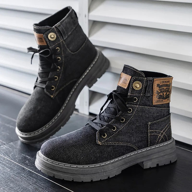 Ethan Men's Casual Lace-Up Ankle Boots