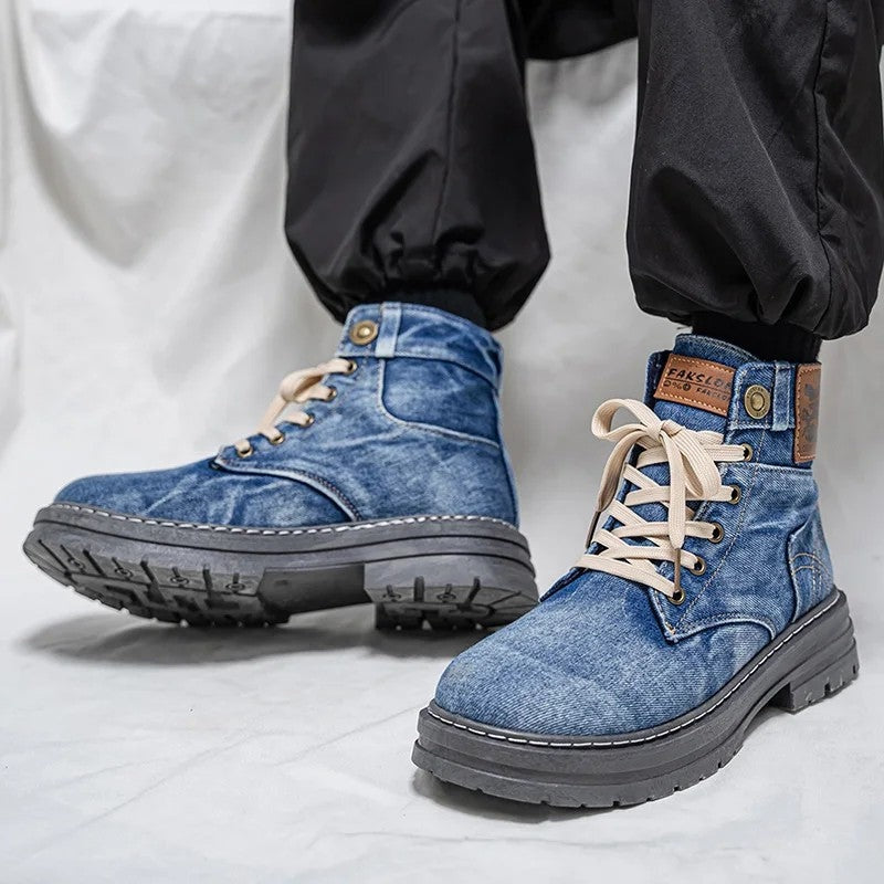 Ethan Men's Casual Lace-Up Ankle Boots