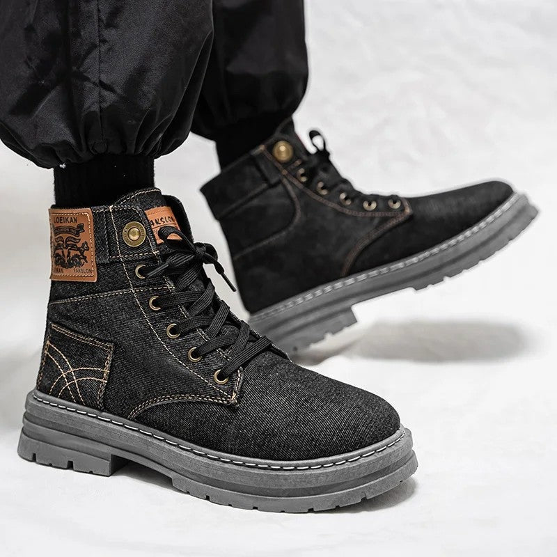Ethan Men's Casual Lace-Up Ankle Boots