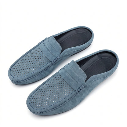 Ethan Men's Perforated Slip-On Loafer Mule