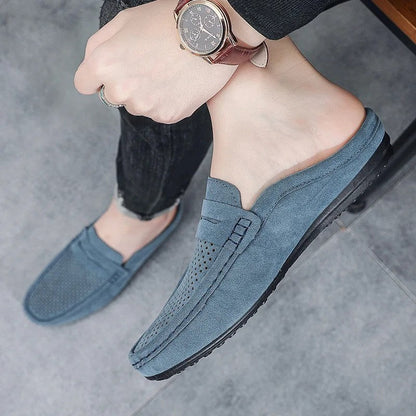 Ethan Men's Perforated Slip-On Loafer Mule