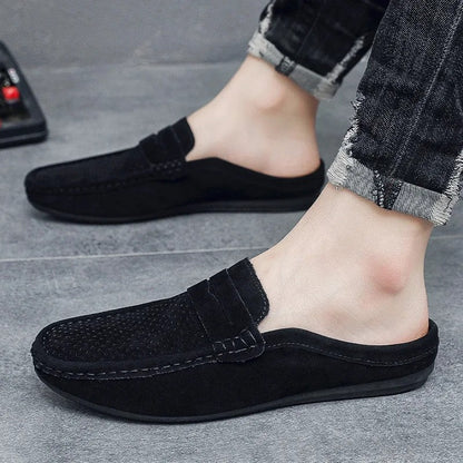 Ethan Men's Perforated Slip-On Loafer Mule