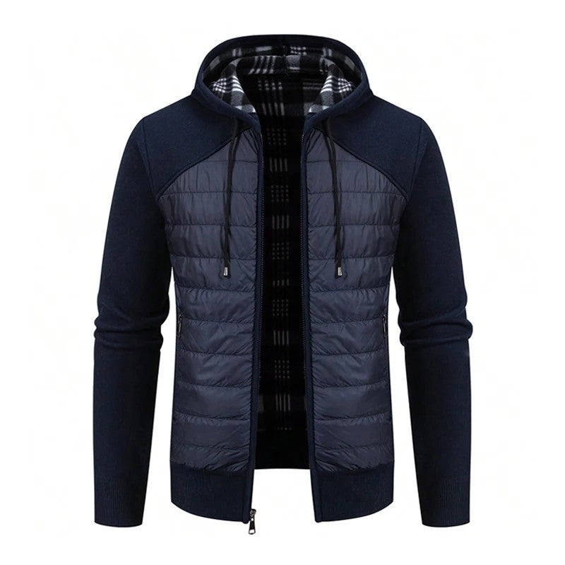 Frank Quilted Hooded Knit Jacket