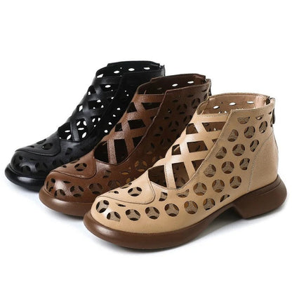 Gianna Women's Cutout Crisscross Ankle Boot