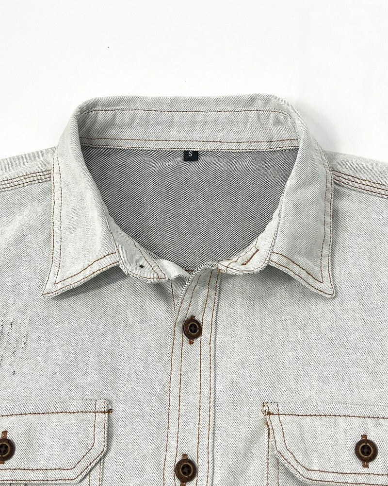 Grant Relaxed Stretch Button-Up Shirt
