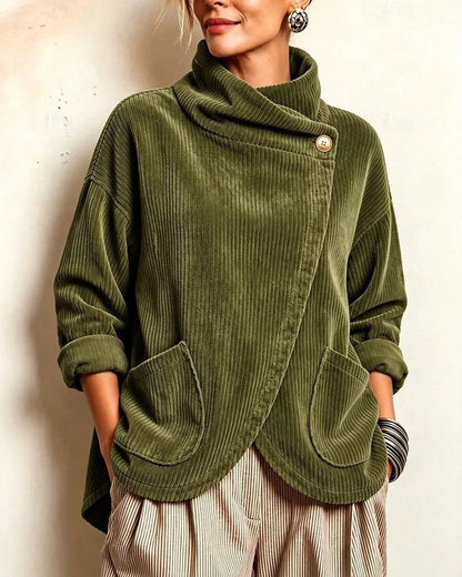 Hannah Relaxed Corduroy Button-Up Jacket