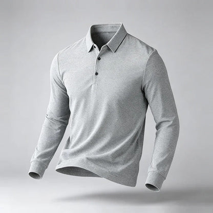 Henry Relaxed Stretch Long Sleeve Polo