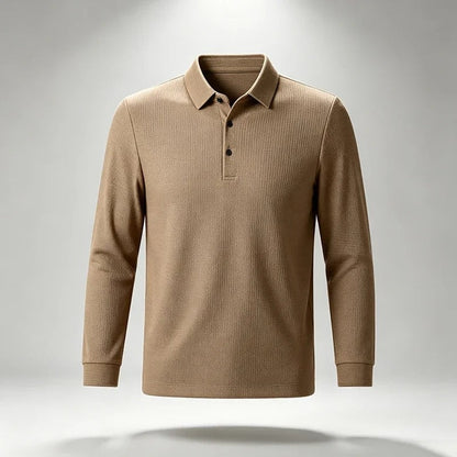 Henry Relaxed Stretch Long Sleeve Polo