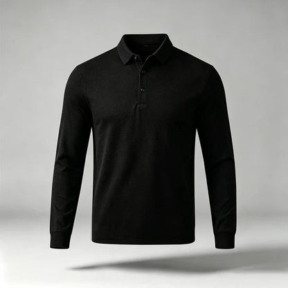 Henry Relaxed Stretch Long Sleeve Polo