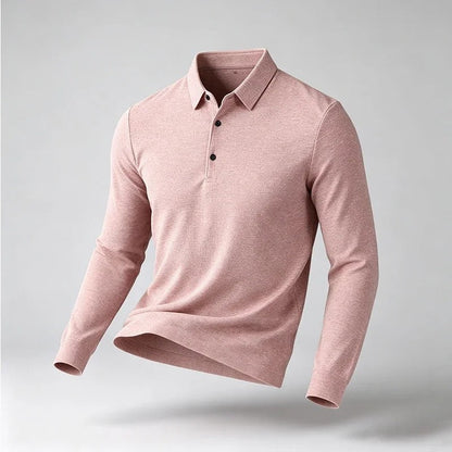 Henry Relaxed Stretch Long Sleeve Polo
