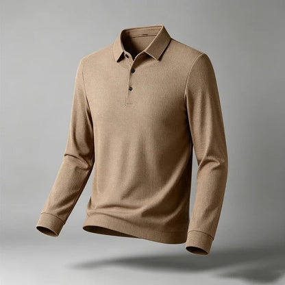 Henry Relaxed Stretch Long Sleeve Polo