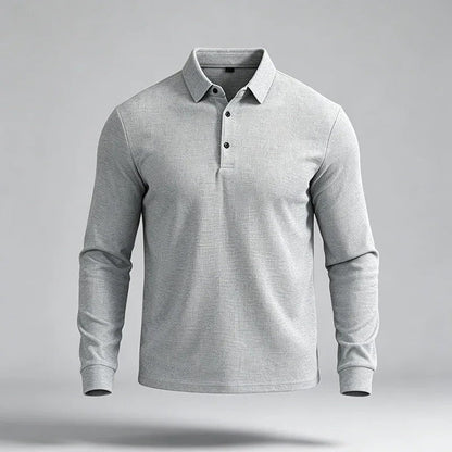 Henry Relaxed Stretch Long Sleeve Polo