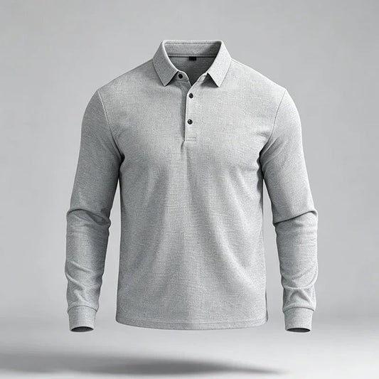 Henry Relaxed Stretch Long Sleeve Polo
