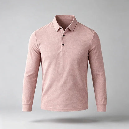 Henry Relaxed Stretch Long Sleeve Polo