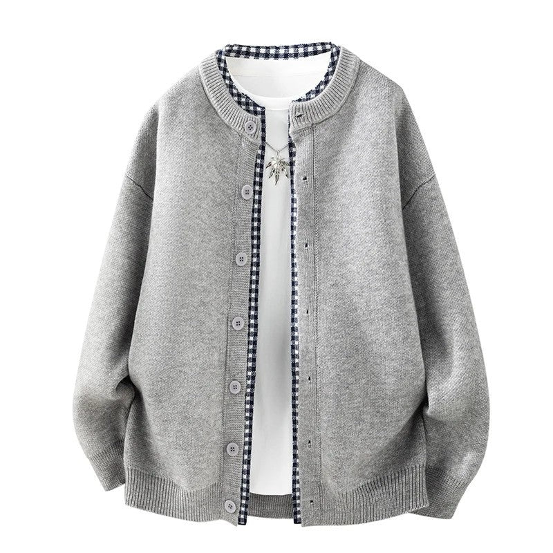 Hugh Men's Relaxed Knit Button-Up Cardigan