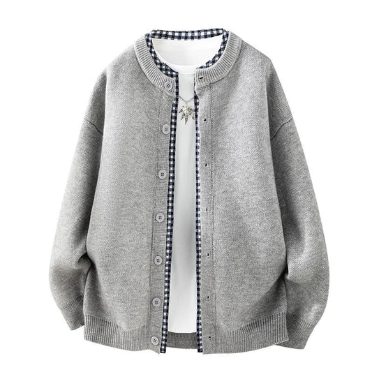Hugh Men's Relaxed Knit Button-Up Cardigan