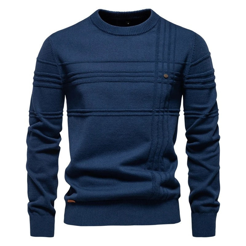 Hugo Textured Crewneck Knit Sweater