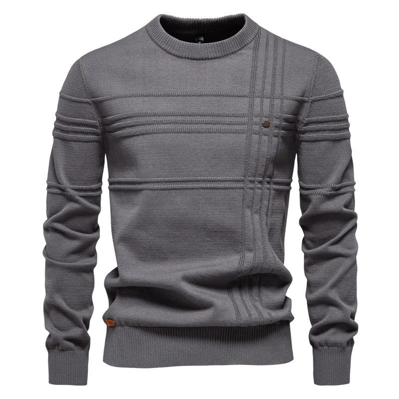 Hugo Textured Crewneck Knit Sweater