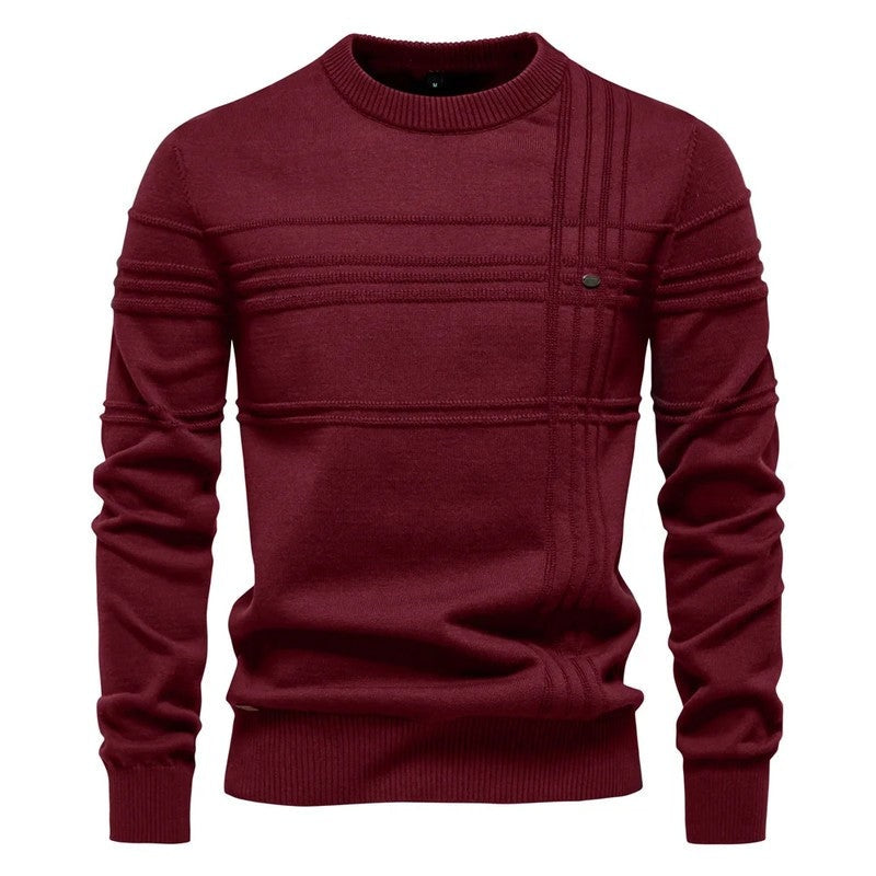 Hugo Textured Crewneck Knit Sweater