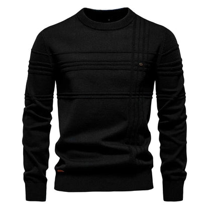 Hugo Textured Crewneck Knit Sweater