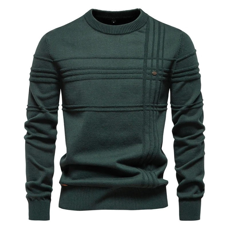 Hugo Textured Crewneck Knit Sweater