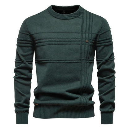 Hugo Textured Crewneck Knit Sweater