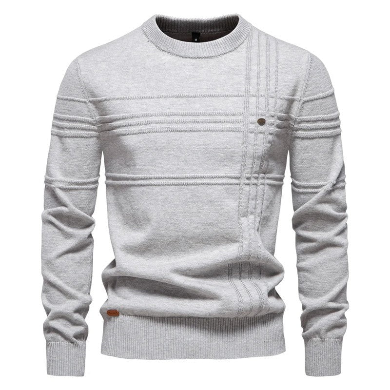 Hugo Textured Crewneck Knit Sweater