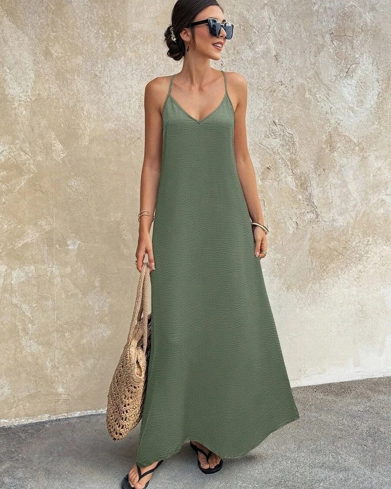 Isabelle Women's Relaxed Textured Maxi Dress