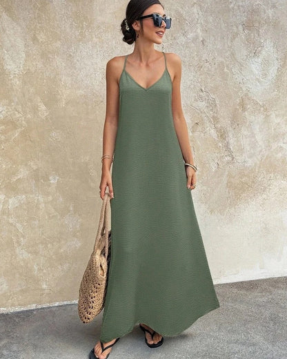 Isabelle Women's Relaxed Textured Maxi Dress