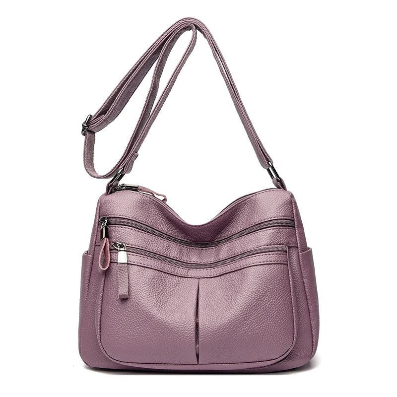 Ivy Women's Textured Multi-Pocket Shoulder Bag