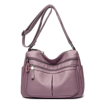 Ivy Women's Textured Multi-Pocket Shoulder Bag