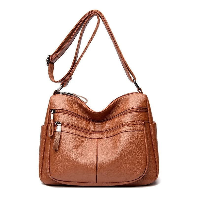 Ivy Women's Textured Multi-Pocket Shoulder Bag