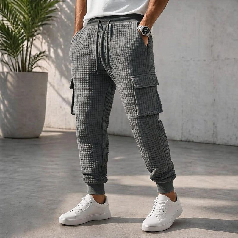 Janet Quilted Cargo Jogger Pants