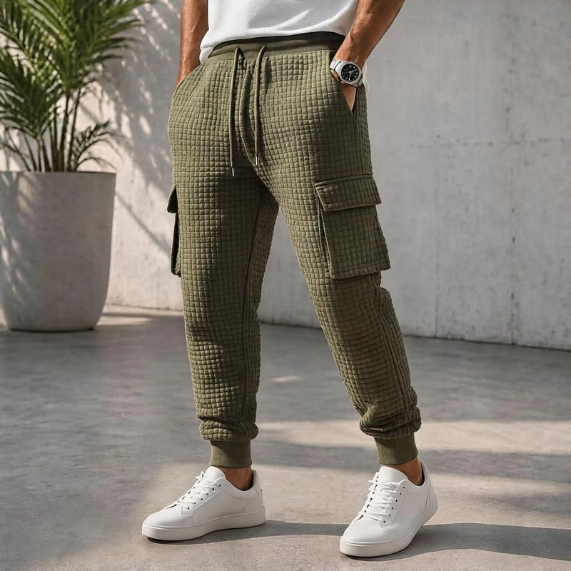 Janet Quilted Cargo Jogger Pants