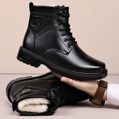 John Insulated Leather Lace-Up Boots