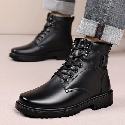 John Insulated Leather Lace-Up Boots