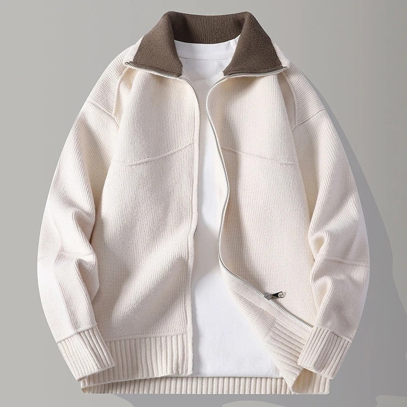 Jonas Relaxed Knit Zip Jacket