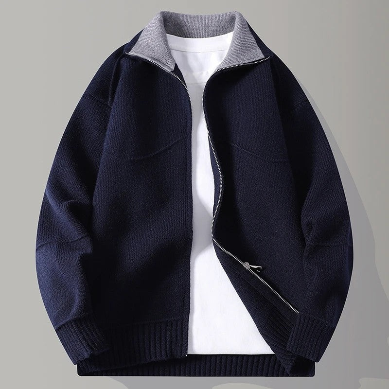 Jonas Relaxed Knit Zip Jacket