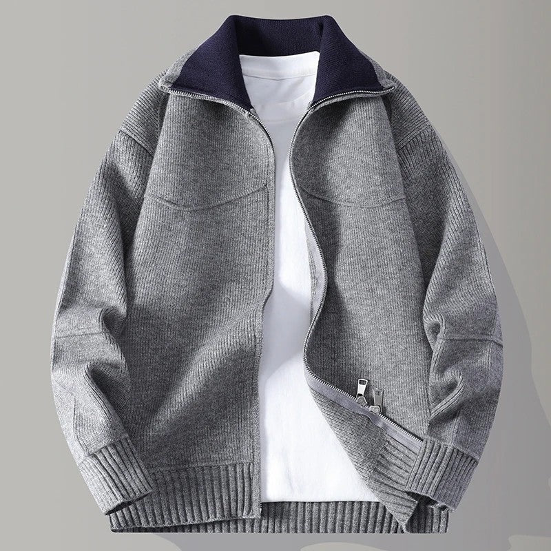 Jonas Relaxed Knit Zip Jacket