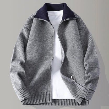 Jonas Relaxed Knit Zip Jacket
