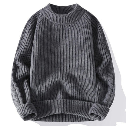 Juan Ribbed Knit Crewneck Sweater