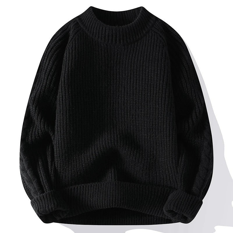 Juan Ribbed Knit Crewneck Sweater