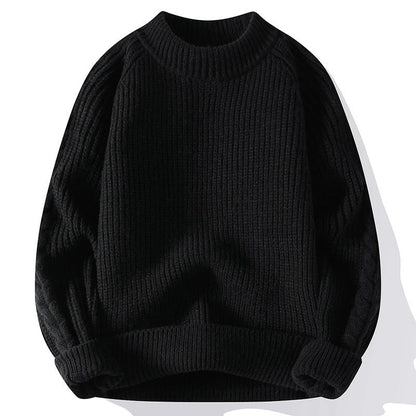 Juan Ribbed Knit Crewneck Sweater