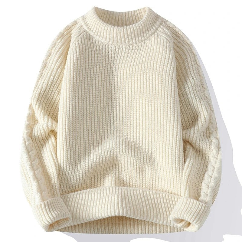 Juan Ribbed Knit Crewneck Sweater