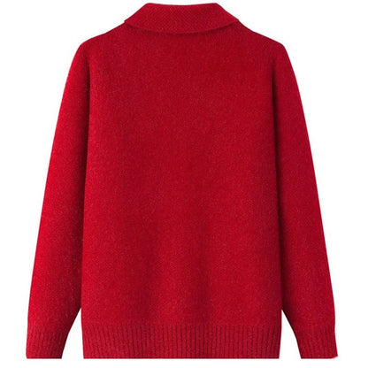 June Cable Knit Button-Up Cardigan