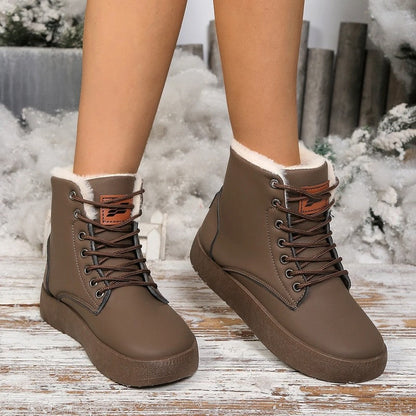 Kate Shearling Lined Lace-Up Winter Boots