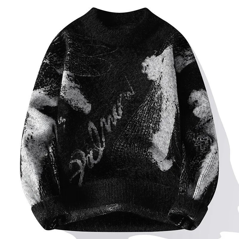 Lars Abstract Graphic Knit Sweater